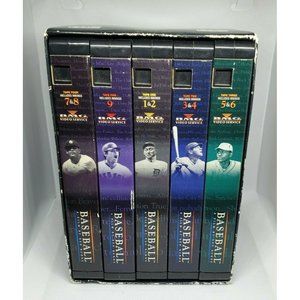 Baseball A Film By Ken Burns 5 VHS Boxed Set 9 Parts Sports Documentary